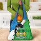 Personalised Afro Sierra Leone Grocery Bag Chimpanzee Mix African Pattern