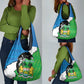 Personalised Afro Sierra Leone Grocery Bag Chimpanzee Mix African Pattern