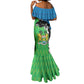 Personalised Afro Sierra Leone Mermaid Dress Chimpanzee Mix African Pattern