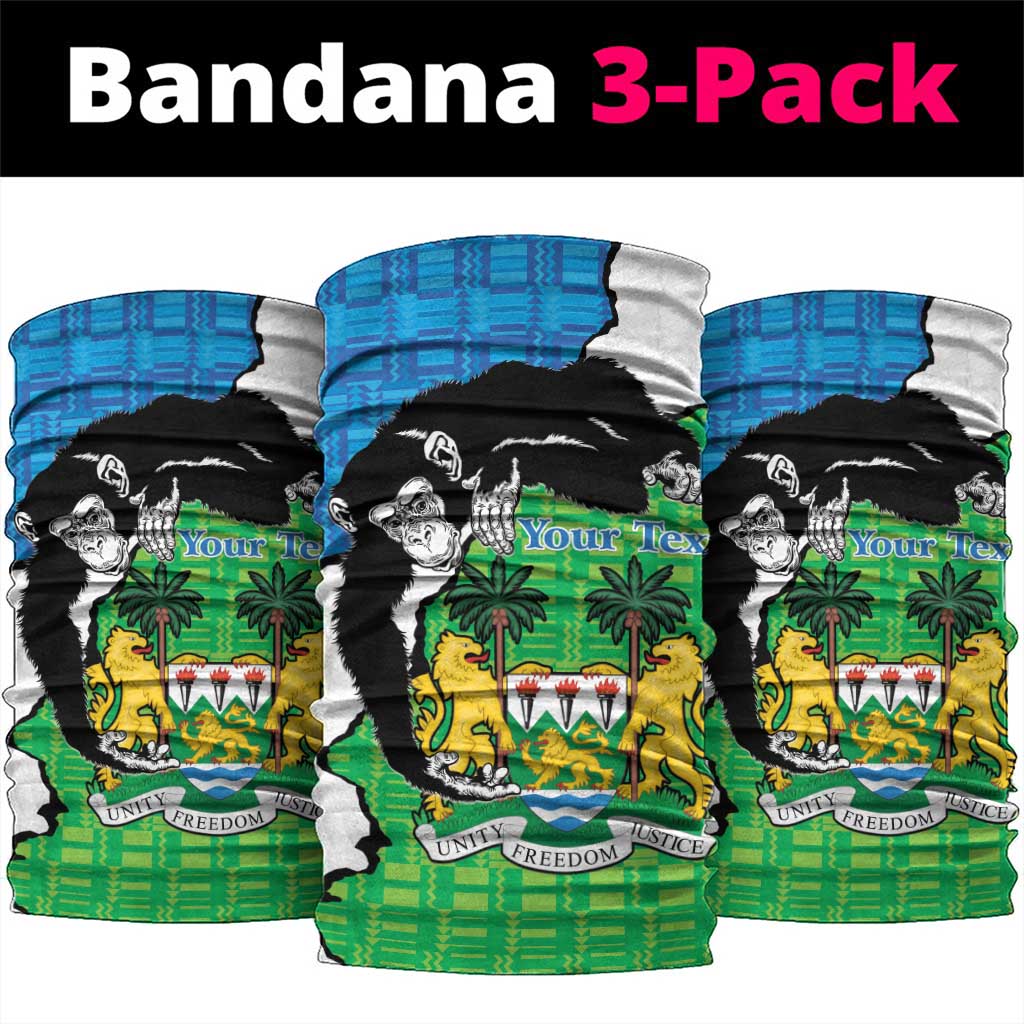 Afro Sierra Leone Neck Gaiter Chimpanzee Mix African Pattern - African Pride