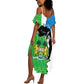 Personalised Afro Sierra Leone Summer Maxi Dress Chimpanzee Mix African Pattern