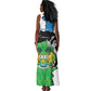 Personalised Afro Sierra Leone Tank Maxi Dress Chimpanzee Mix African Pattern