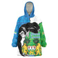 Personalised Afro Sierra Leone Wearable Blanket Hoodie Chimpanzee Mix African Pattern