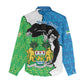 Personalised Afro Sierra Leone Women Casual Shirt Chimpanzee Mix African Pattern LT15