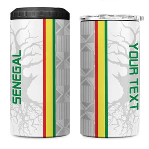Custom Senegal Football 4 in 1 Can Cooler Tumbler We Are Champions