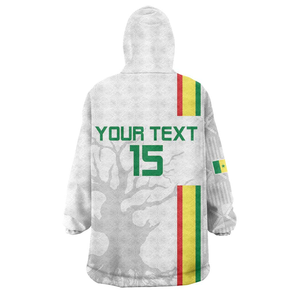 Custom Senegal Football Kid Wearable Blanket Hoodie We Are Champions
