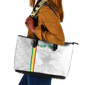 Custom Senegal Football Leather Tote Bag We Are Champions