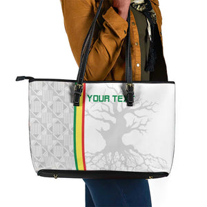 Custom Senegal Football Leather Tote Bag We Are Champions