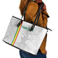 Custom Senegal Football Leather Tote Bag We Are Champions
