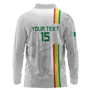 Custom Senegal Football Long Sleeve Polo Shirt We Are Champions
