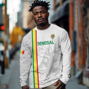 Custom Senegal Football Long Sleeve Shirt We Are Champions