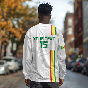 Custom Senegal Football Long Sleeve Shirt We Are Champions