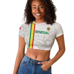 Custom Senegal Football Raglan Cropped T shirt We Are Champions