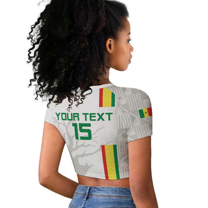 Custom Senegal Football Raglan Cropped T shirt We Are Champions