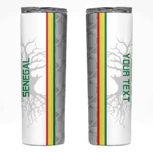 Custom Senegal Football Skinny Tumbler We Are Champions