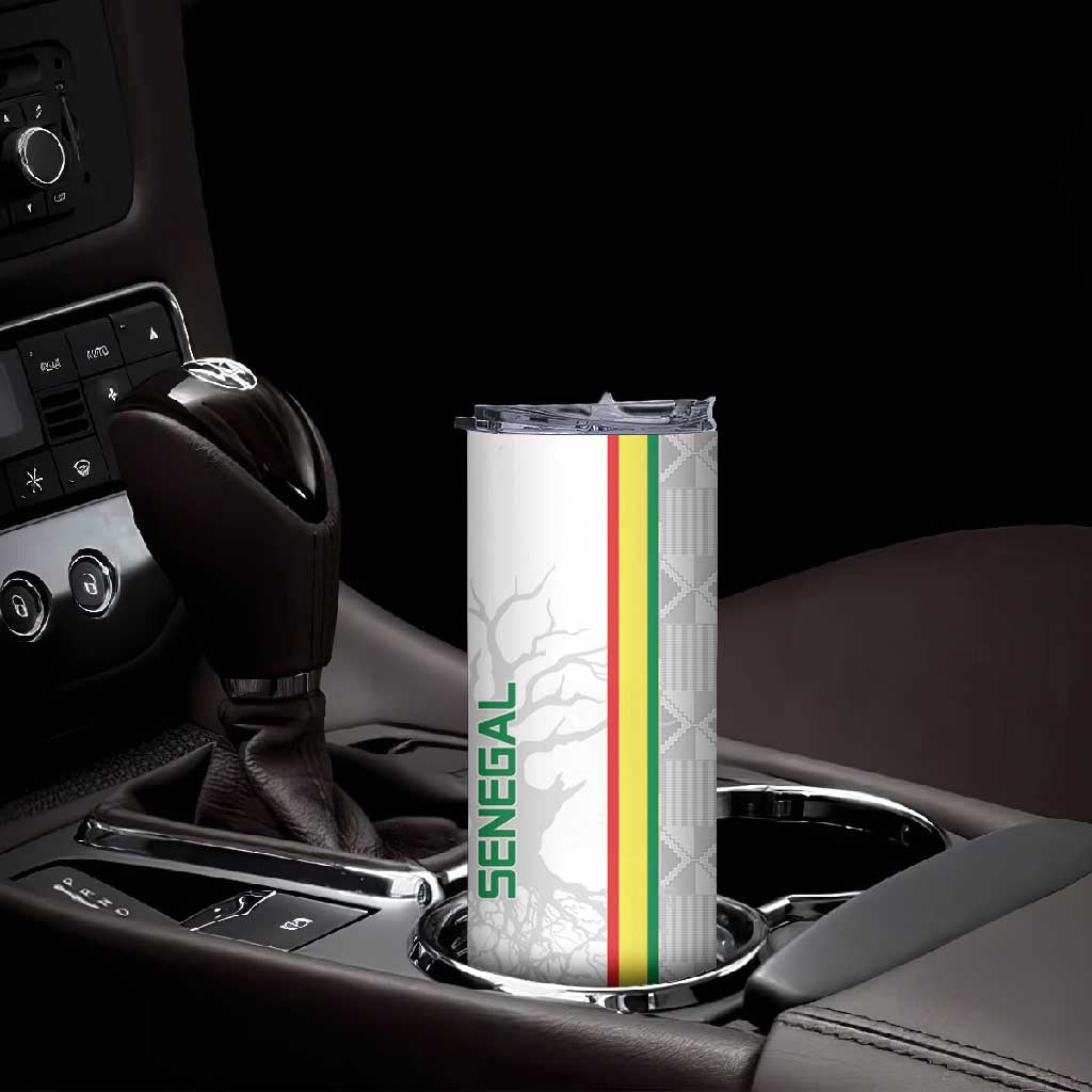 Custom Senegal Football Skinny Tumbler We Are Champions
