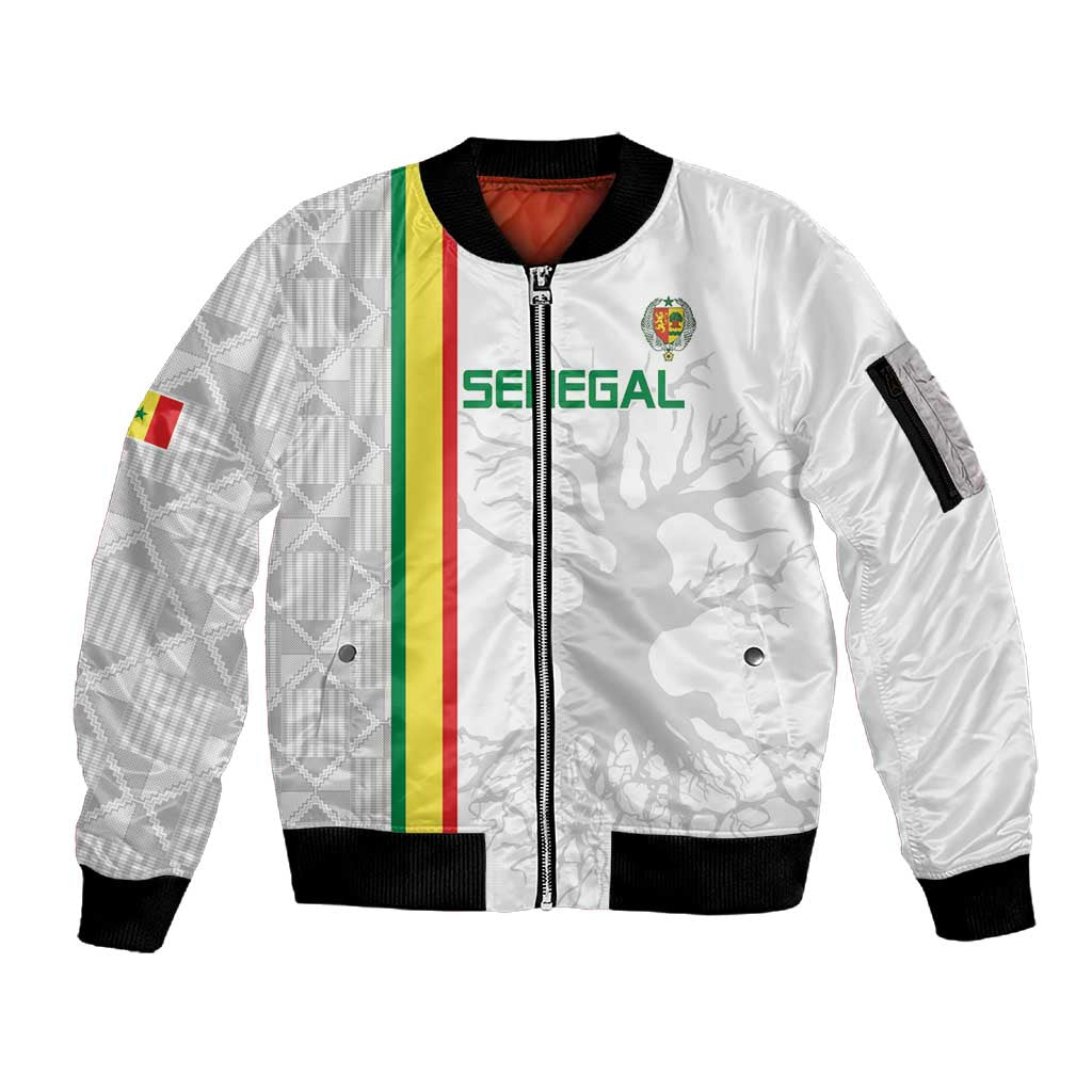 Custom Senegal Football Sleeve Zip Bomber Jacket We Are Champions