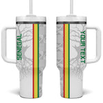 Custom Senegal Football Tumbler With Handle We Are Champions