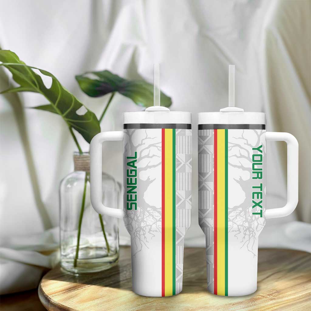 Custom Senegal Football Tumbler With Handle We Are Champions