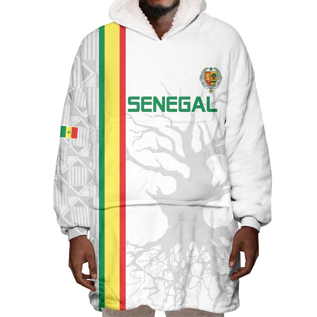 Custom Senegal Football Wearable Blanket Hoodie We Are Champions