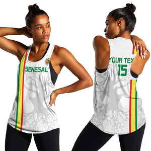 Custom Senegal Football Women Racerback Tank We Are Champions