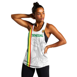 Custom Senegal Football Women Racerback Tank We Are Champions