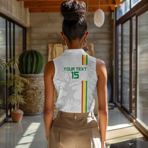 Custom Senegal Football Women Sleeveless Polo Shirt We Are Champions