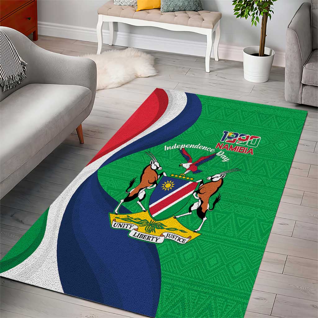 Personalised Namibia Area Rug 35th Anniversary Independence Day
