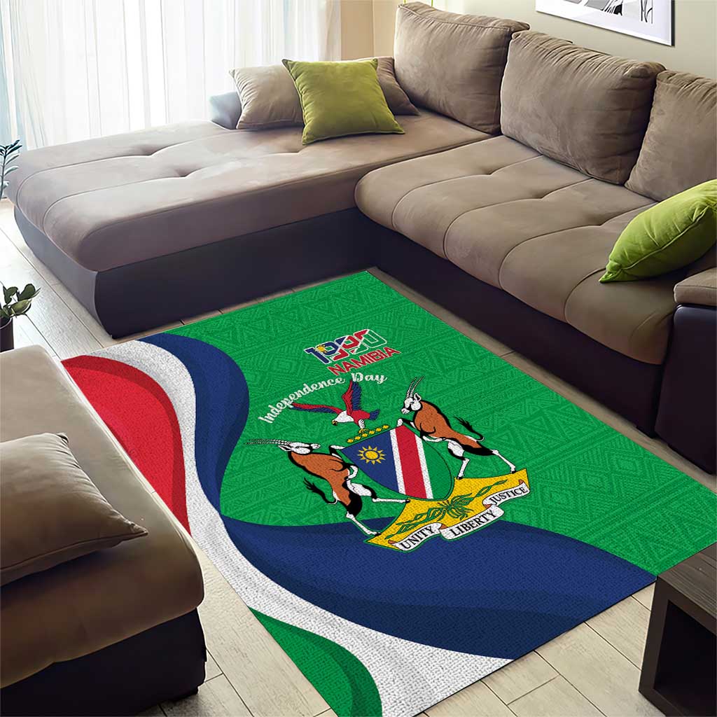 Personalised Namibia Area Rug 35th Anniversary Independence Day