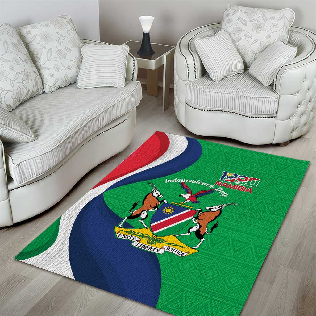 Personalised Namibia Area Rug 35th Anniversary Independence Day