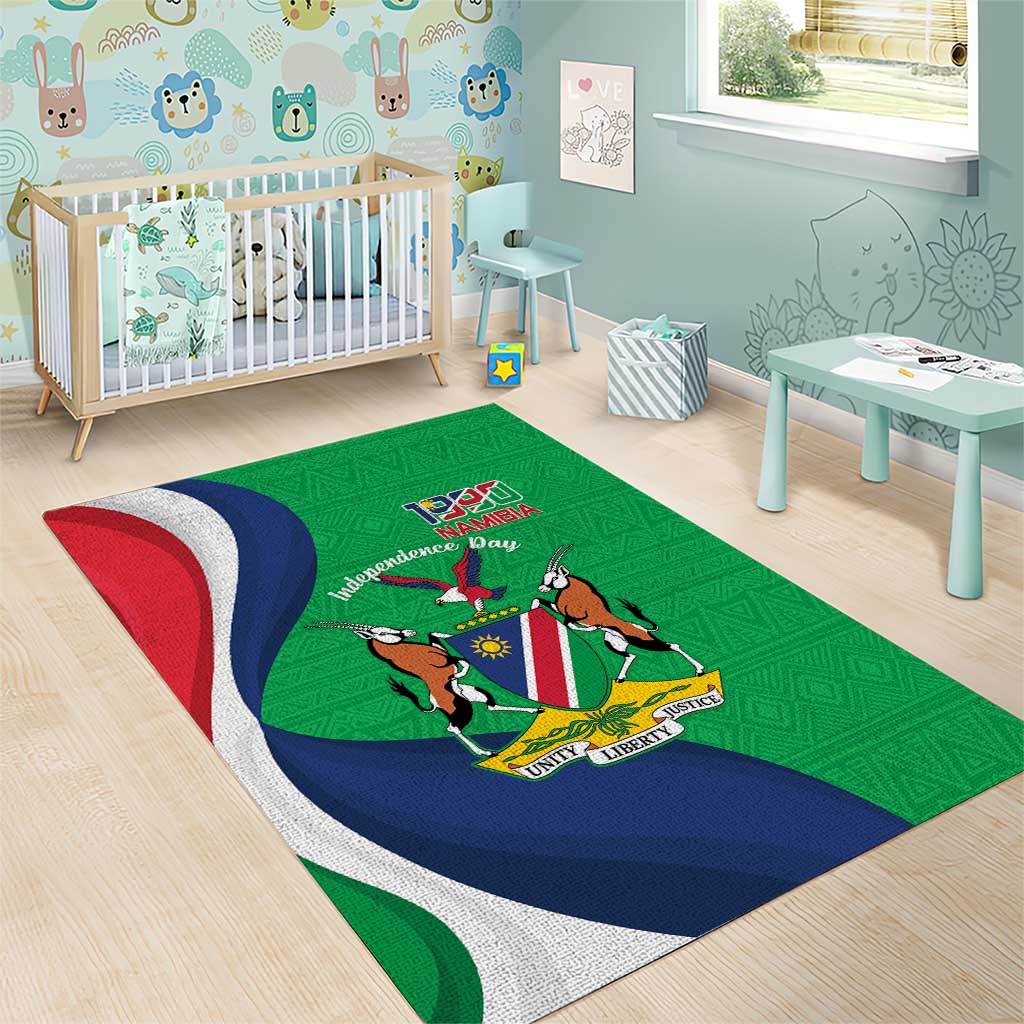Personalised Namibia Area Rug 35th Anniversary Independence Day