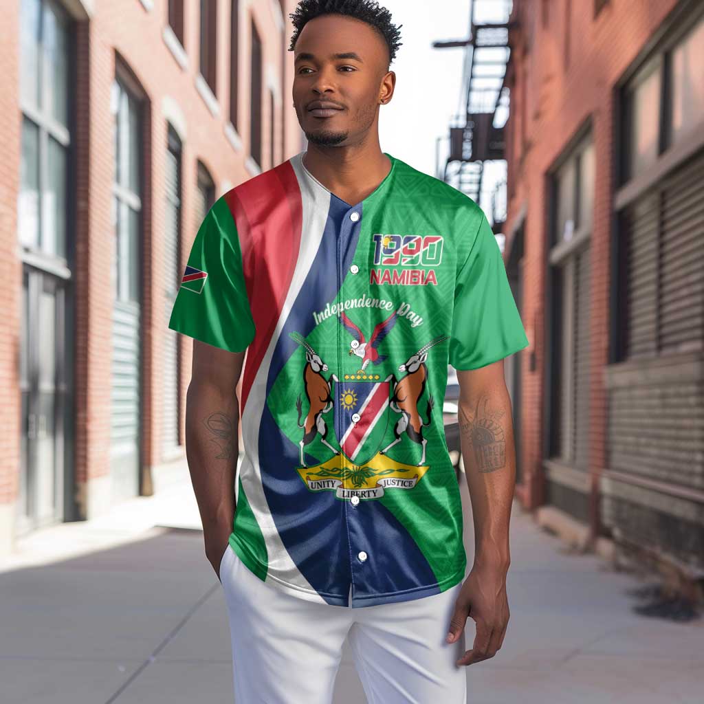 Personalised Namibia Baseball Jersey 35th Anniversary Independence Day