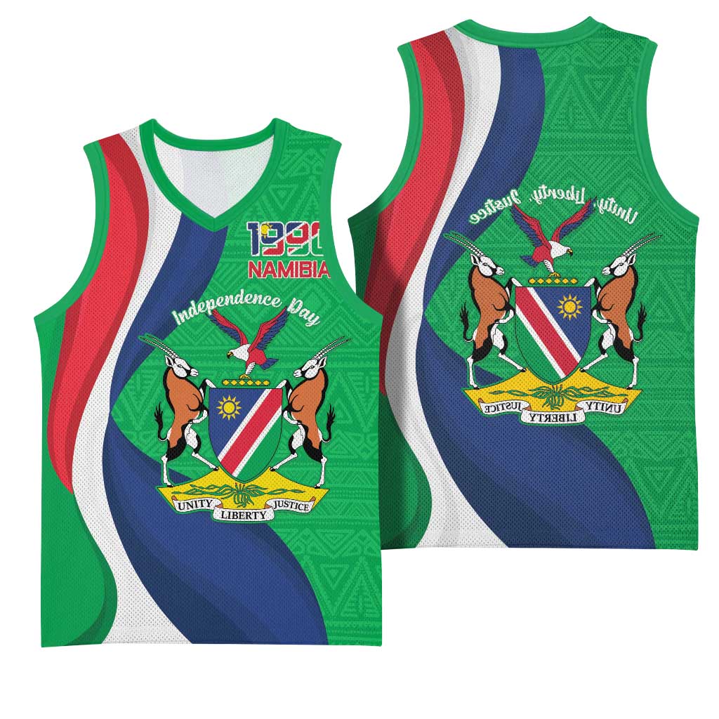 Personalised Namibia Basketball Jersey 35th Anniversary Independence Day - African Pride