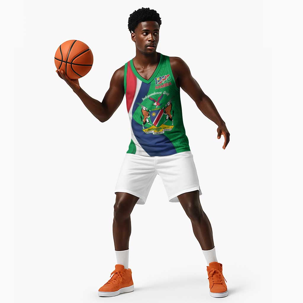 Personalised Namibia Basketball Jersey 35th Anniversary Independence Day - African Pride