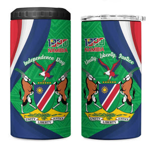 Personalised Namibia 4 in 1 Can Cooler Tumbler 35th Anniversary Independence Day