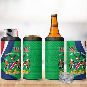 Personalised Namibia 4 in 1 Can Cooler Tumbler 35th Anniversary Independence Day