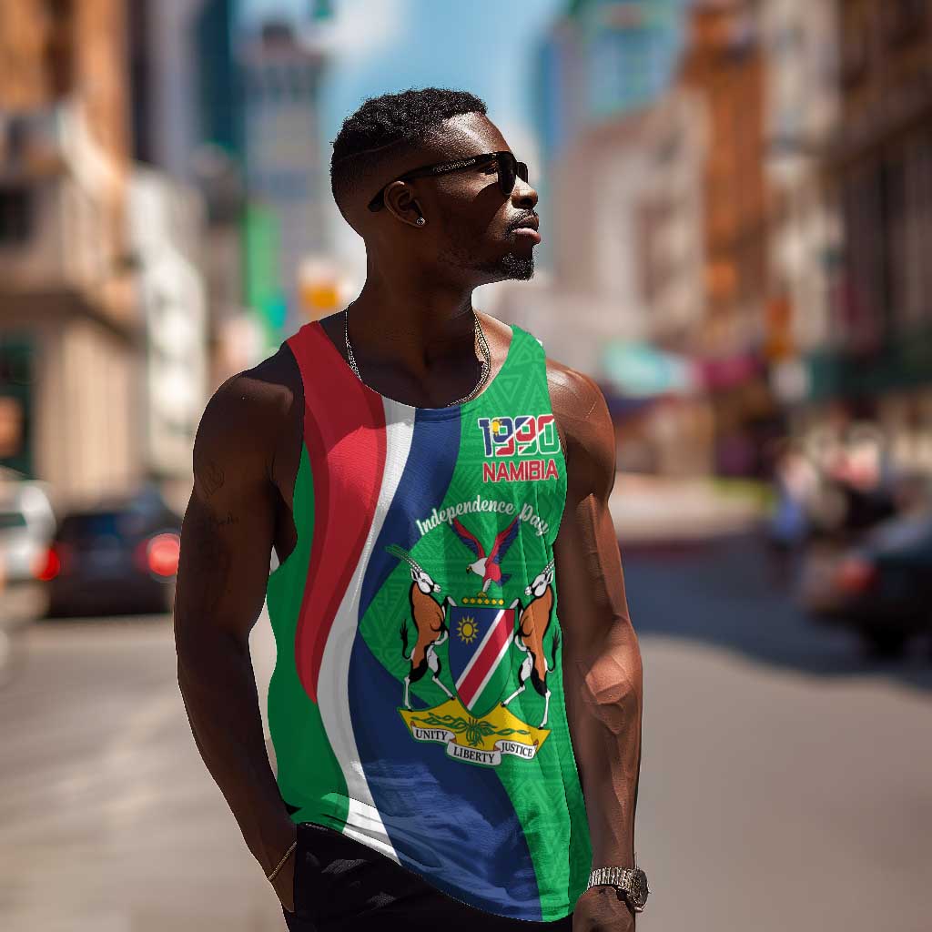 Personalised Namibia Men Tank Top 35th Anniversary Independence Day