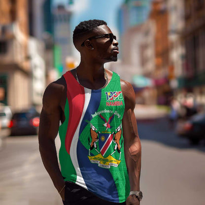 Personalised Namibia Men Tank Top 35th Anniversary Independence Day