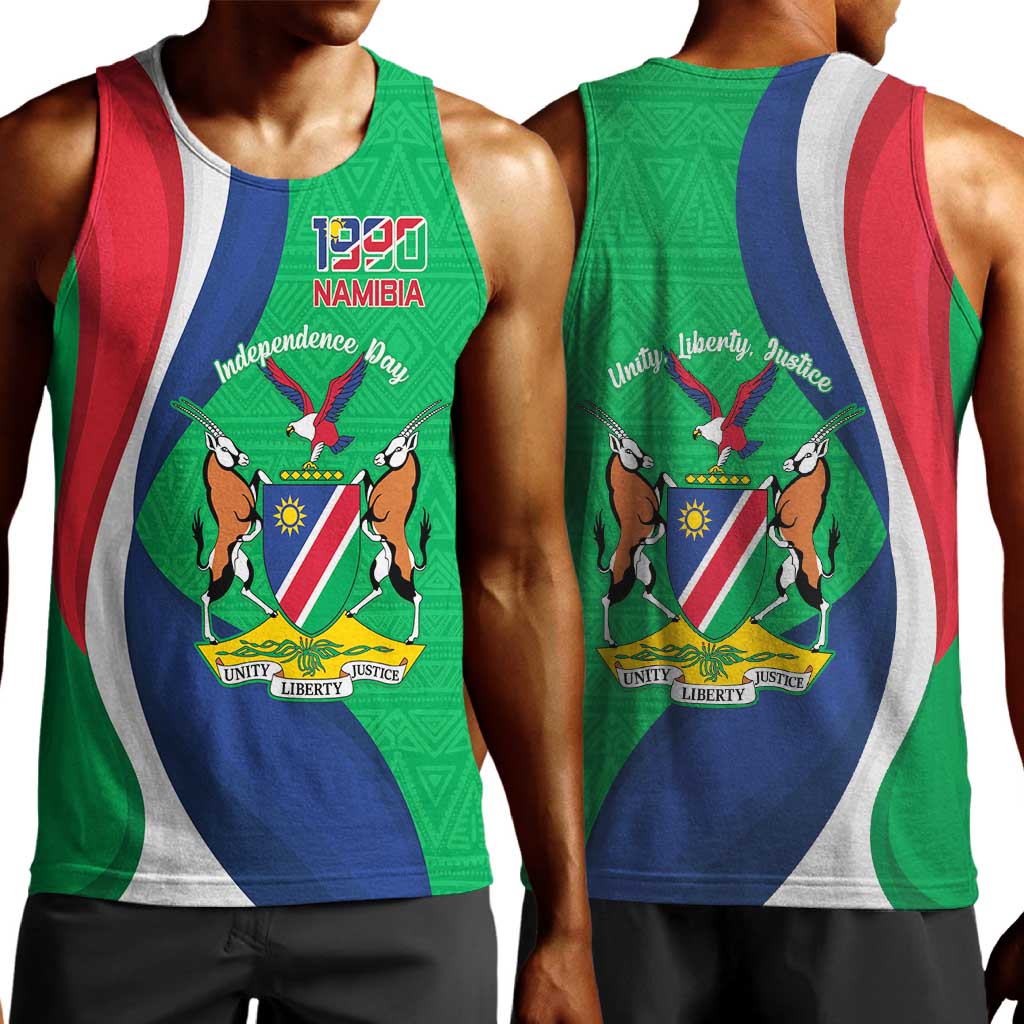 Personalised Namibia Men Tank Top 35th Anniversary Independence Day