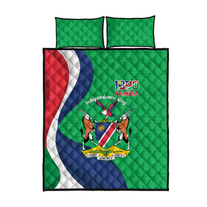 Personalised Namibia Quilt Bed Set 35th Anniversary Independence Day