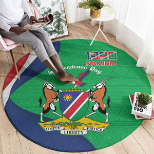 Personalised Namibia Round Carpet 35th Anniversary Independence Day