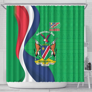 Personalised Namibia Shower Curtain 35th Anniversary Independence Day