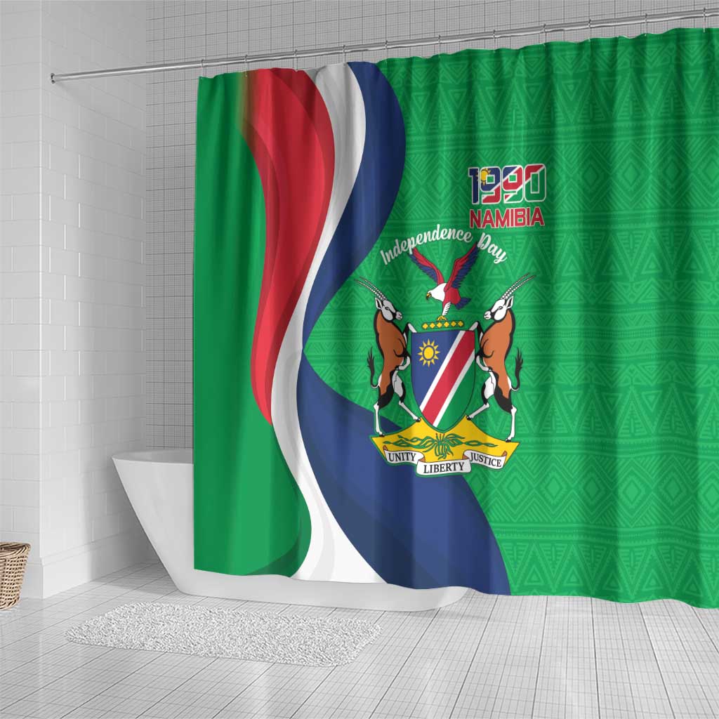 Personalised Namibia Shower Curtain 35th Anniversary Independence Day