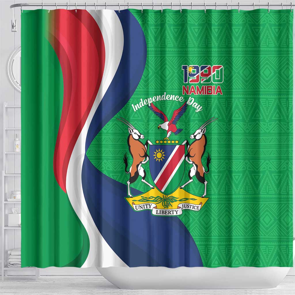 Personalised Namibia Shower Curtain 35th Anniversary Independence Day