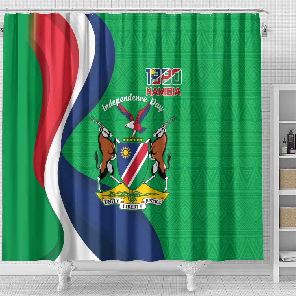 Personalised Namibia Shower Curtain 35th Anniversary Independence Day