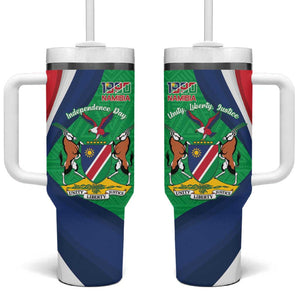 Personalised Namibia Tumbler With Handle 35th Anniversary Independence Day