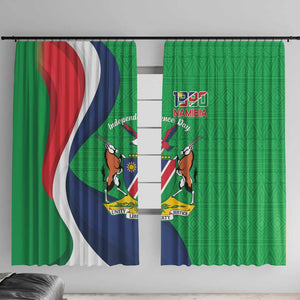 Personalised Namibia Window Curtain 35th Anniversary Independence Day