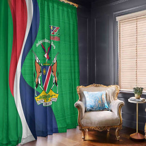 Personalised Namibia Window Curtain 35th Anniversary Independence Day