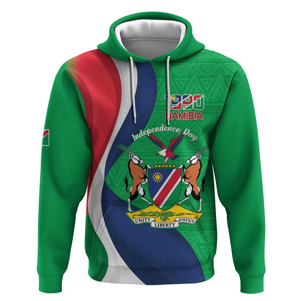 Personalised Namibia Zip Hoodie 35th Anniversary Independence Day