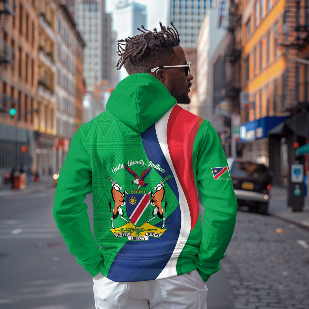 Personalised Namibia Zip Hoodie 35th Anniversary Independence Day